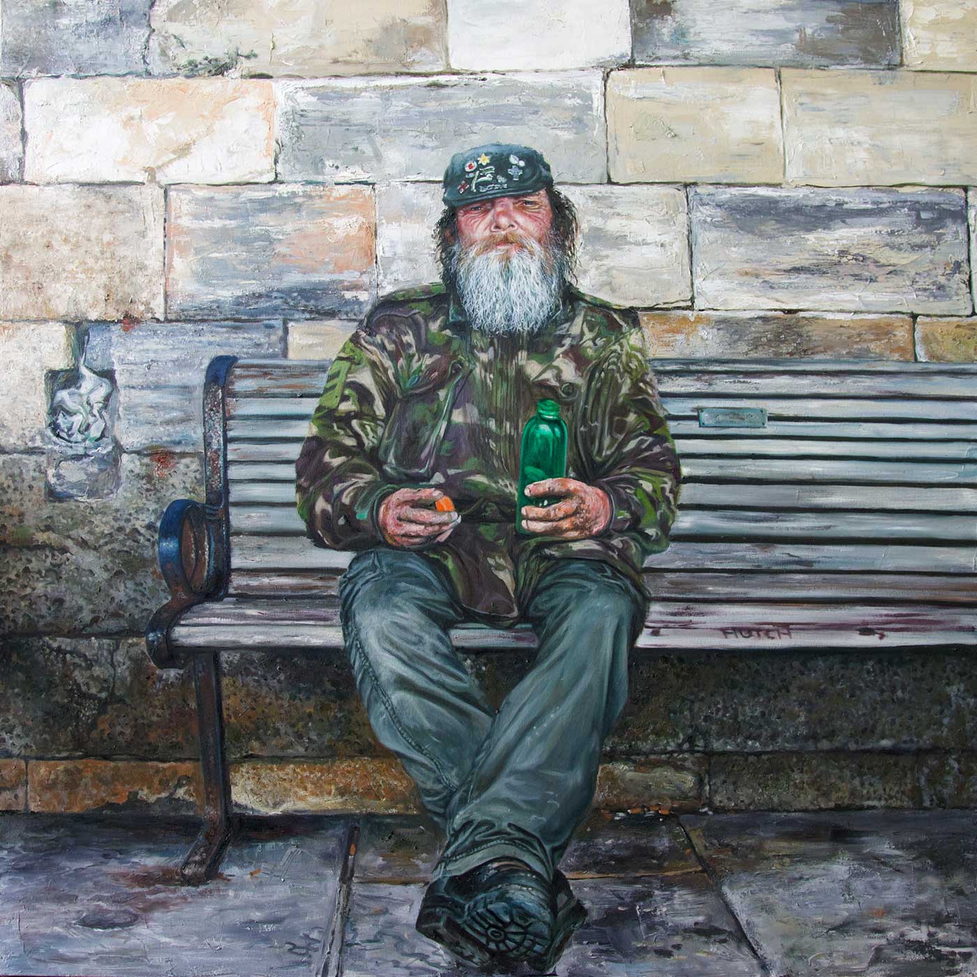 Alan: Oil on Canvas. Alan has been on the street for over 30 years. I know this because he keeps telling me.